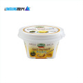 plastic IML frozen yogurt cup with lid spoon